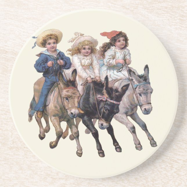 Children and Horses Coaster (Front)