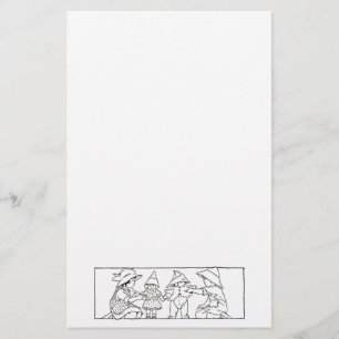 Children and Toys Vintage Art Stationery