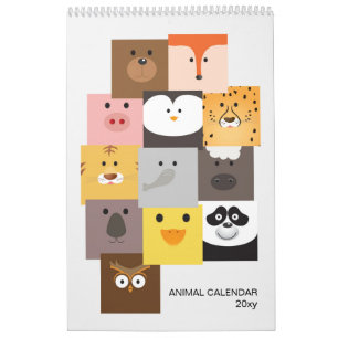 Children Animal Calendar