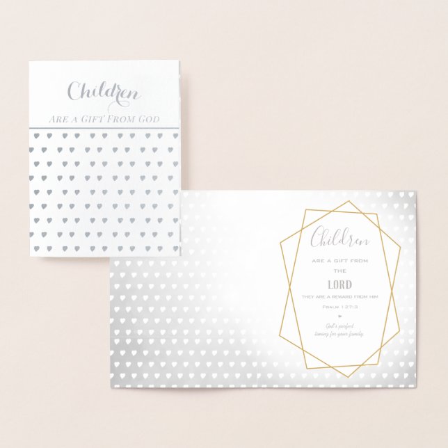 Children are a gift from God Foil Card (Display)