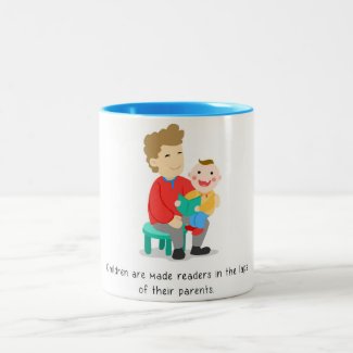 Children are made readers Two-Tone coffee mug