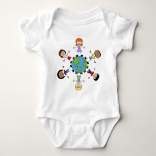 Children Around the World Baby Bodysuit