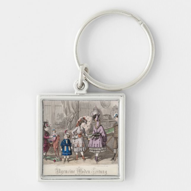 Children at Play Key Ring (Front)