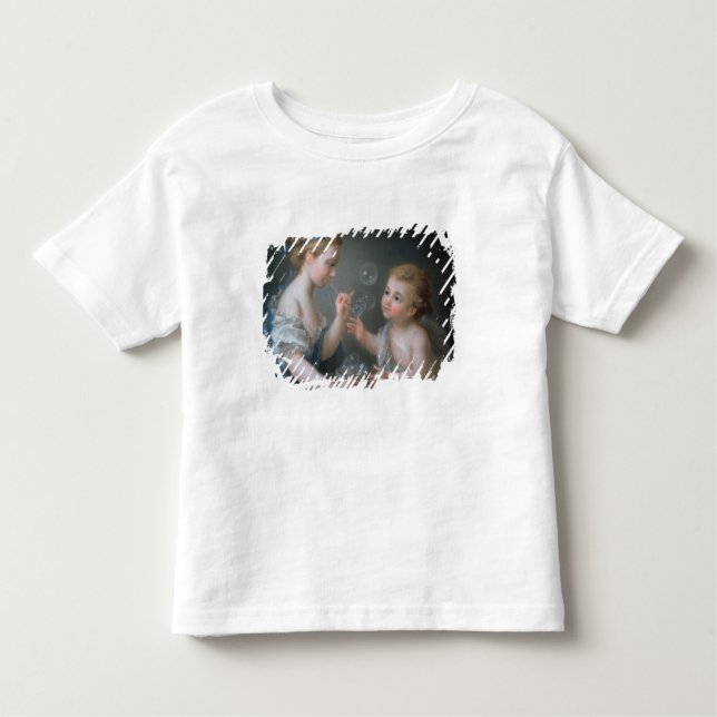 Children blowing bubbles toddler T-Shirt (Front)