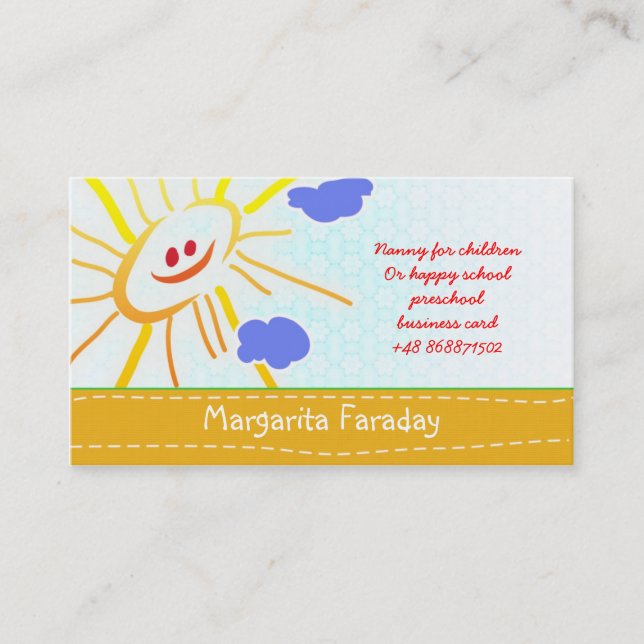 children business card (Front)