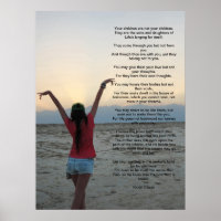 Children by Kahlil Gibran 18X24