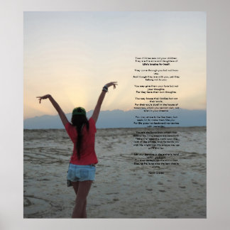 Children by Kahlil Gibran Poster