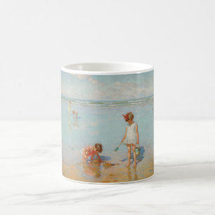 Children by the Sea (Summer Beach Scene) Coffee Mug