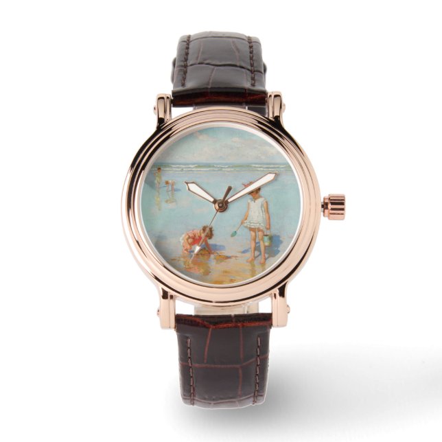 Children by the Sea (Summer Beach Scene) Watch (Front)