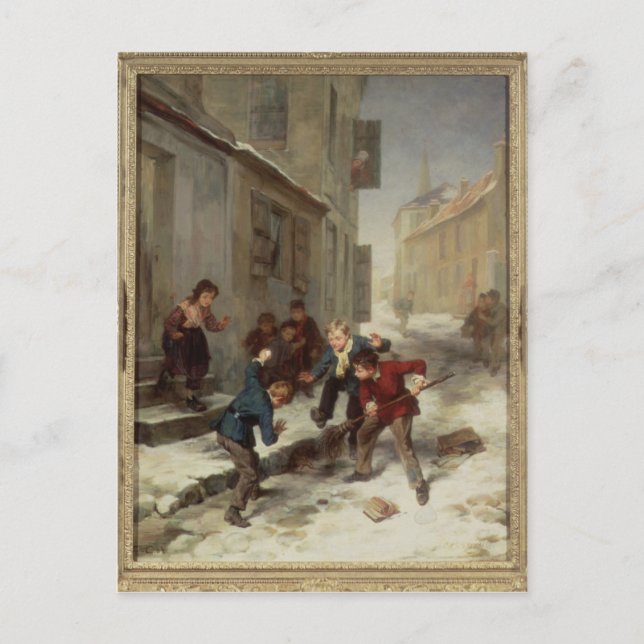 Children Chasing a Rat Postcard (Front)
