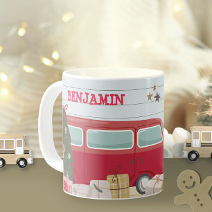 Children Christmas Tree Adventure Tent Bus Gifts Coffee Mug