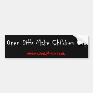 children_cry bumper sticker