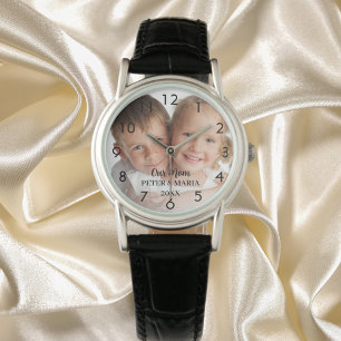 Children custom photo names year mum watch