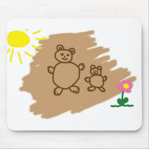 Children Drawing Mouse Pad