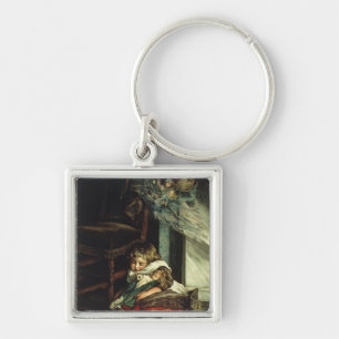 Children dreaming of toys key ring