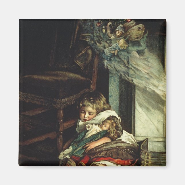 Children dreaming of toys magnet (Front)