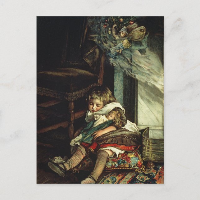 Children dreaming of toys postcard (Front)