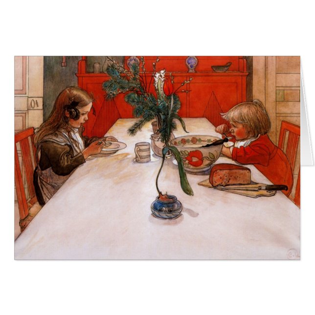 Children Eating Supper (Front Horizontal)