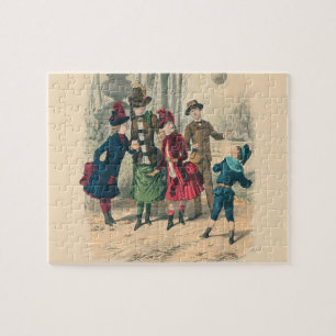 Children Family Antique Victorian Chilld Jigsaw Puzzle