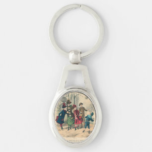 Children Family Antique Victorian Chilld Key Ring