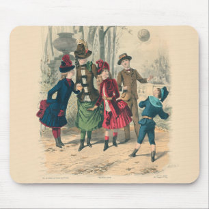 Children Family Antique Victorian Chilld Mouse Pad
