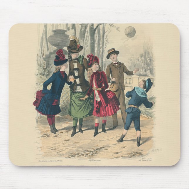 Children Family Antique Victorian Chilld Mouse Pad (Front)