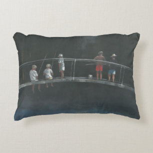 Children fishing decorative cushion