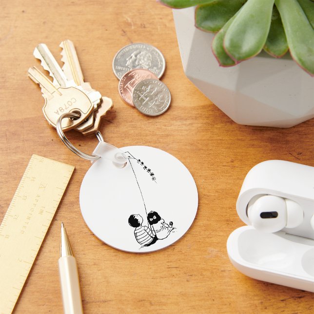 Children Flying A Kite Keychain (Creator Uploaded)