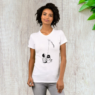 Children Flying A Kite Womens T-Shirt