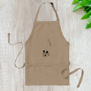 Children Flying Kite Silhouette Standard Apron