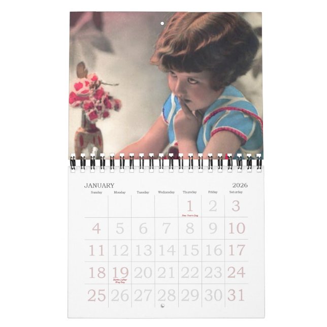 Children From the Past August 2017 - July 2018 Calendar (Jan 2026)
