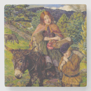 Children Going to Market (by John Lee) Stone Coaster