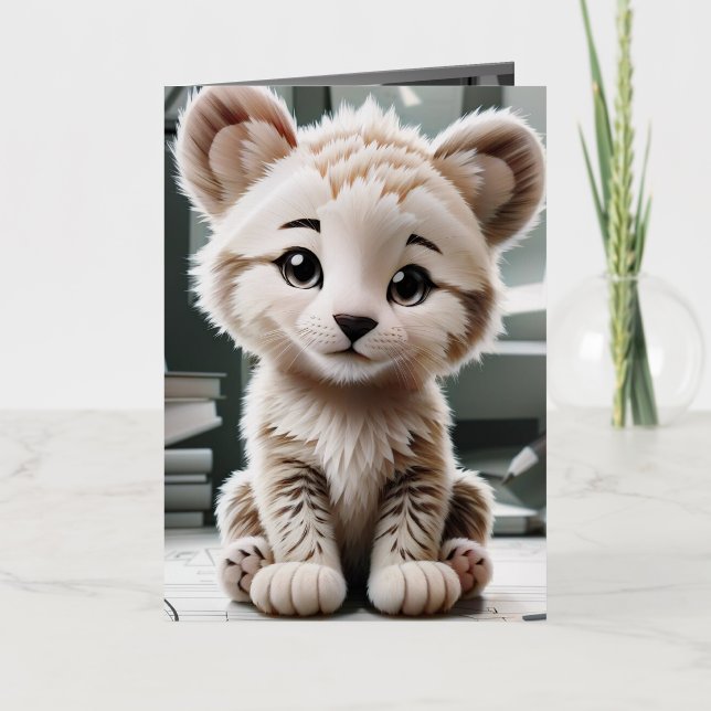 Children greeting and colouring get well soon card (Front)