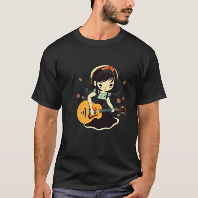 Children Guitar Girl T-Shirt (Front)