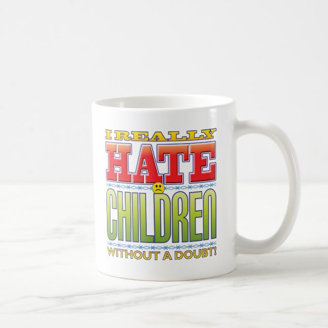 Children Hate Face Coffee Mug (Right)