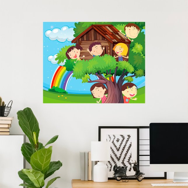 Children In A Treehouse Poster (Creator Uploaded)