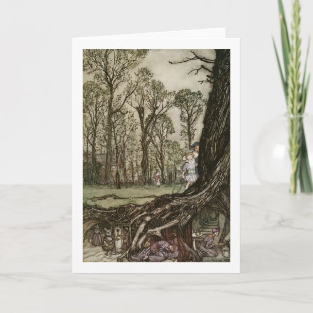 Children in Kensington Gardens (Blank Inside) Card (Front)