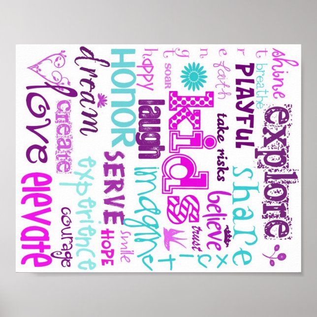 Children in Pastel on Poster (Front)