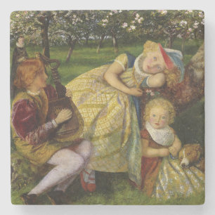 Children in the King's Orchard Stone Coaster
