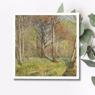 Children in the spring forest H.A. Brendekilde Napkin