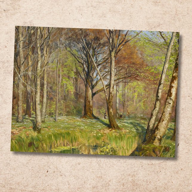 Children in the spring forest H.A. Brendekilde Postcard (Creator Uploaded)