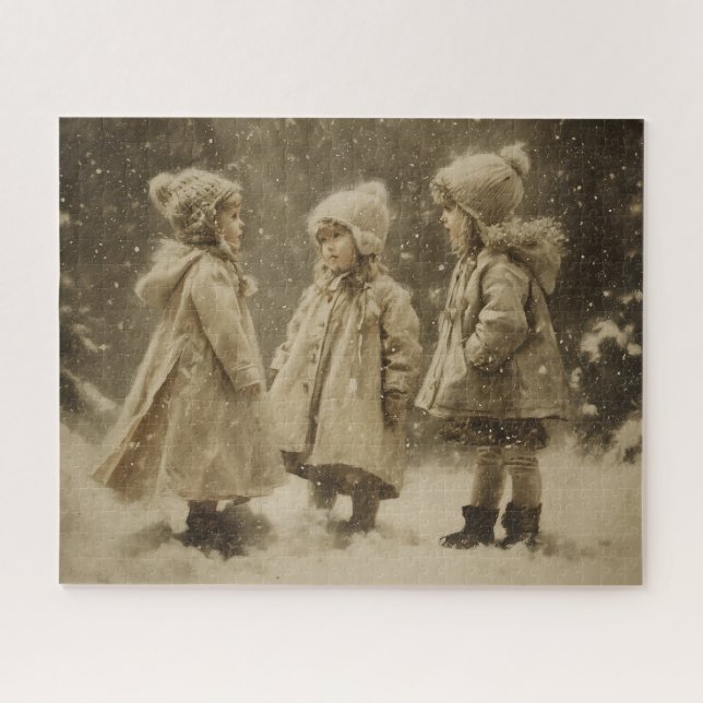 Children in Winter Jigsaw Puzzle (Horizontal)