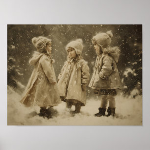 Children in Winter Poster