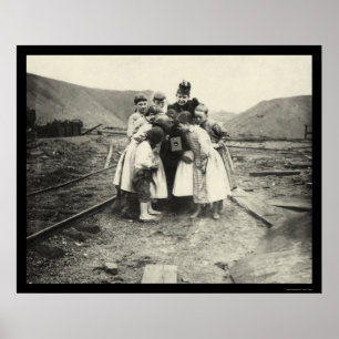 Children Inspecting a Kodak Camera 1902 Poster