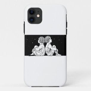 children kids silhouette iPhone 11 case