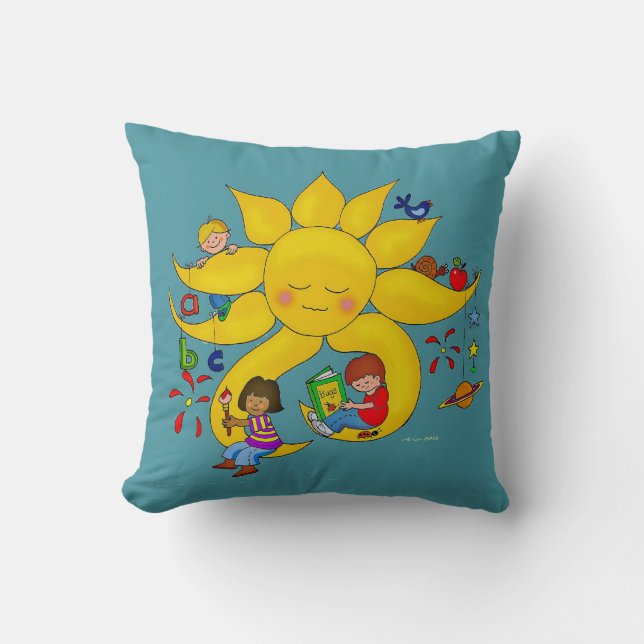 Children Matter, Teachers Care Cushion (Front)