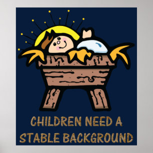 children need stable background poster