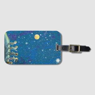 Children observing Stars Luggage Tag