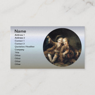 Children of Duc de Bouillon - Francois Drouais Business Card