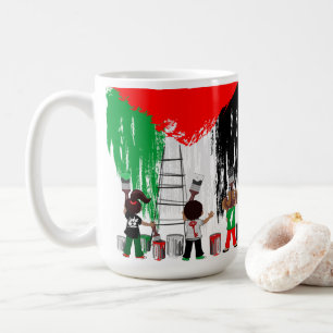 Children of Gaza Painting Palestine Flag  Coffee Mug